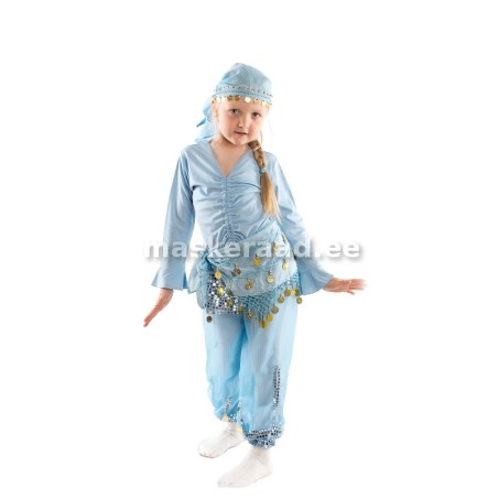 Araabia helesinine kõhutantsu kostüüm, laste