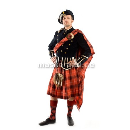 Šotlane mustas sametjakis punaseruudulise kildiga