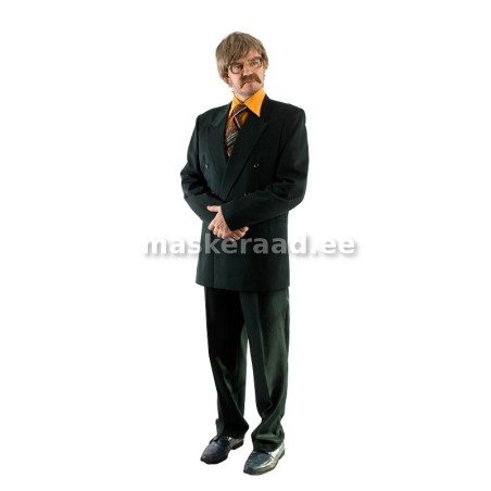 60-70-ndad Seltsimees tumerohelises ülikonnas, väiksem