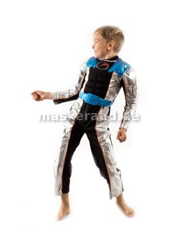 Kosmonaut musta ja hõbedaga