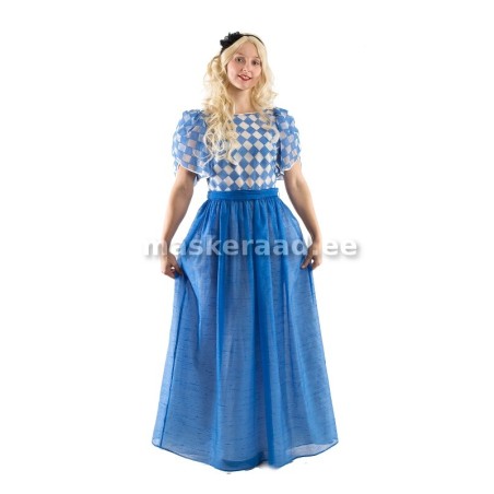 Alice siniseruudulises pikas kleidis