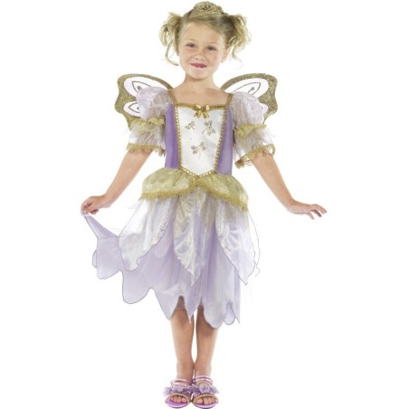 Liblikaprintsess õhkõrnas lillakas kleidis