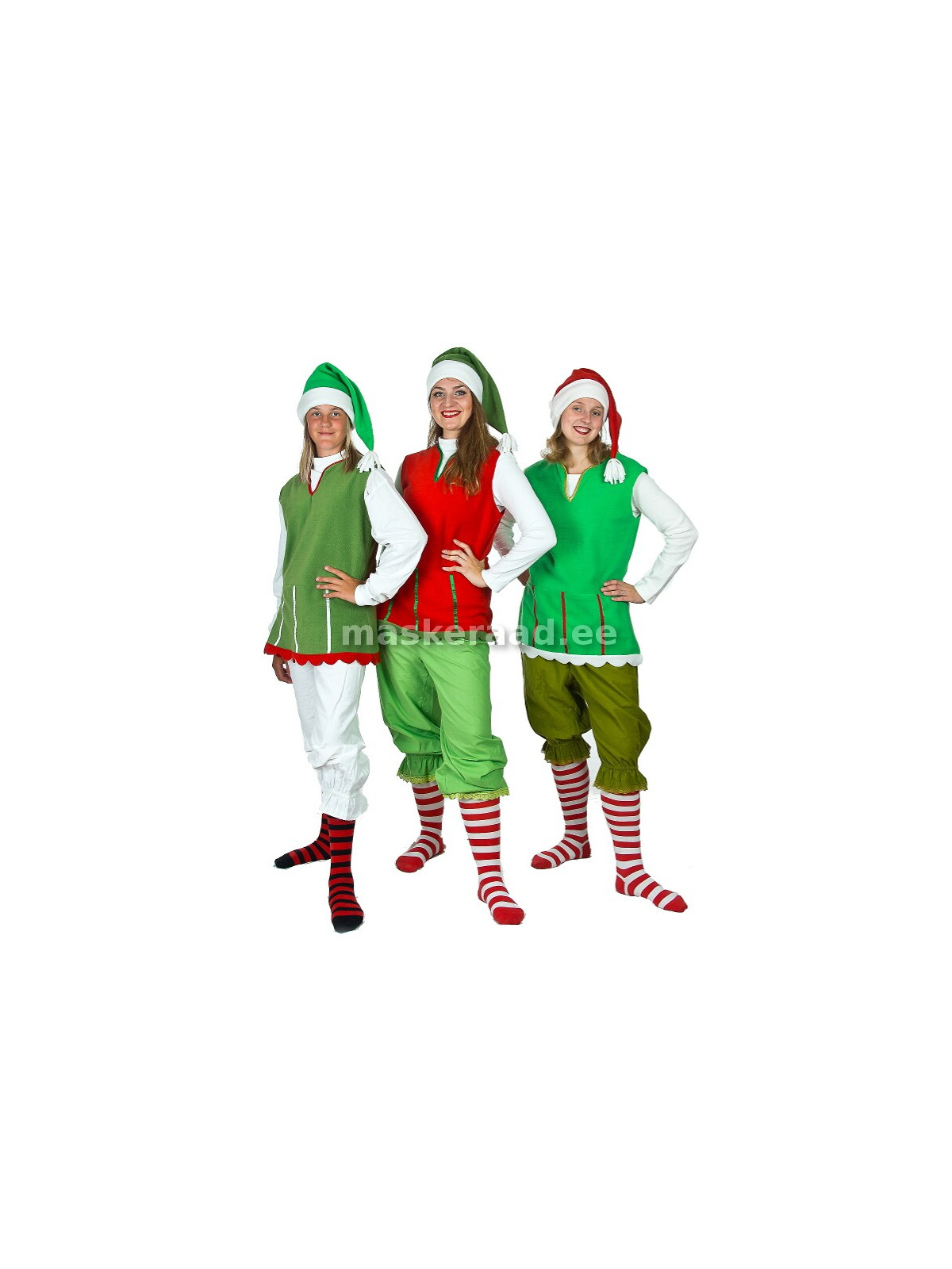 Päkapikk- pöialpoiss rohekates riietes