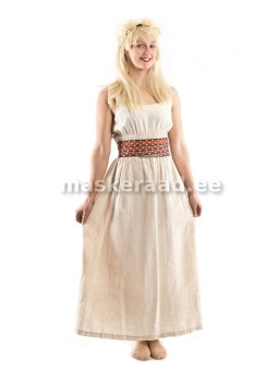 Talutüdruk linases kleidis