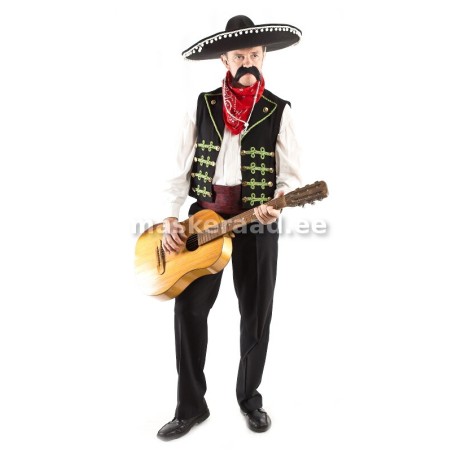 Mehhiko muusik tikanditega vestis