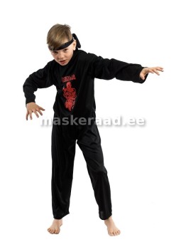 Ninja mustas, punase...