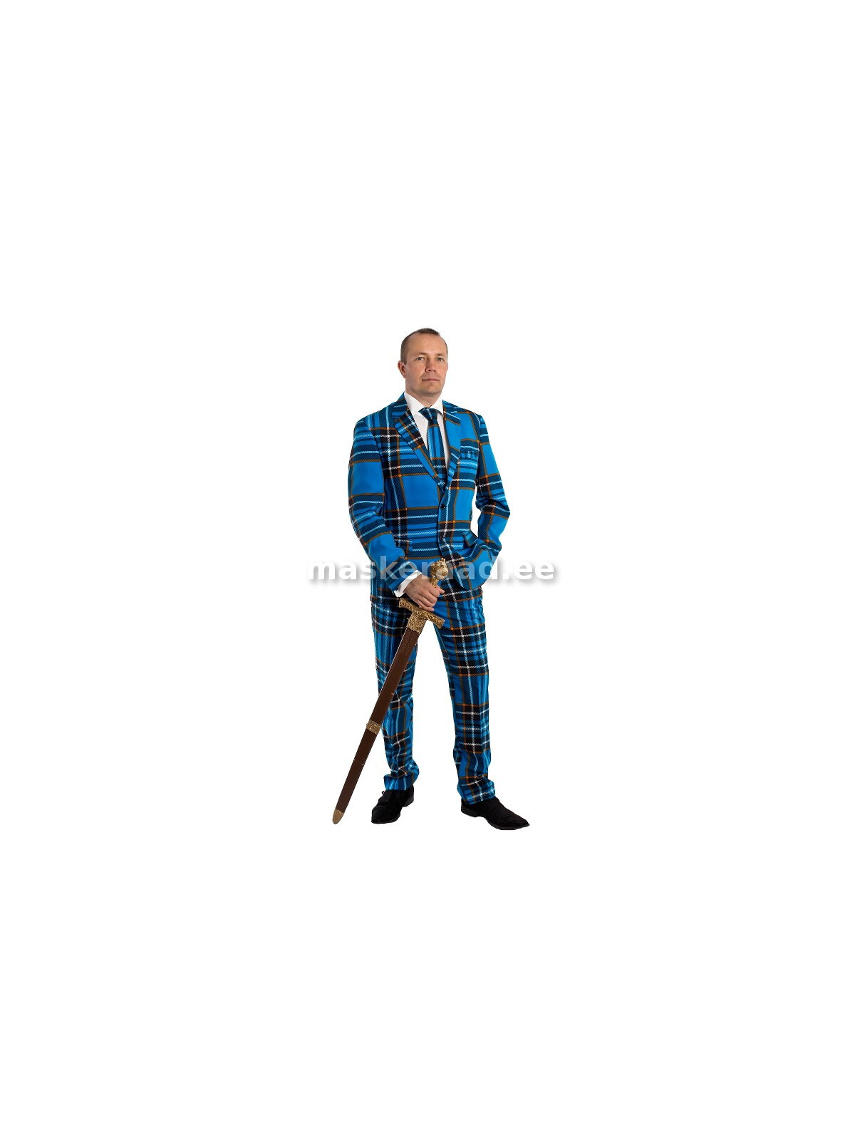 ..Sinine šotiruuduline piduülikond