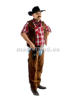 Kauboi pruunide ratsapükstega