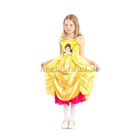 Kaunitar Belle pildiga kuldkollane kleit