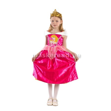 Printsess Aurora pildiga roosa kleit