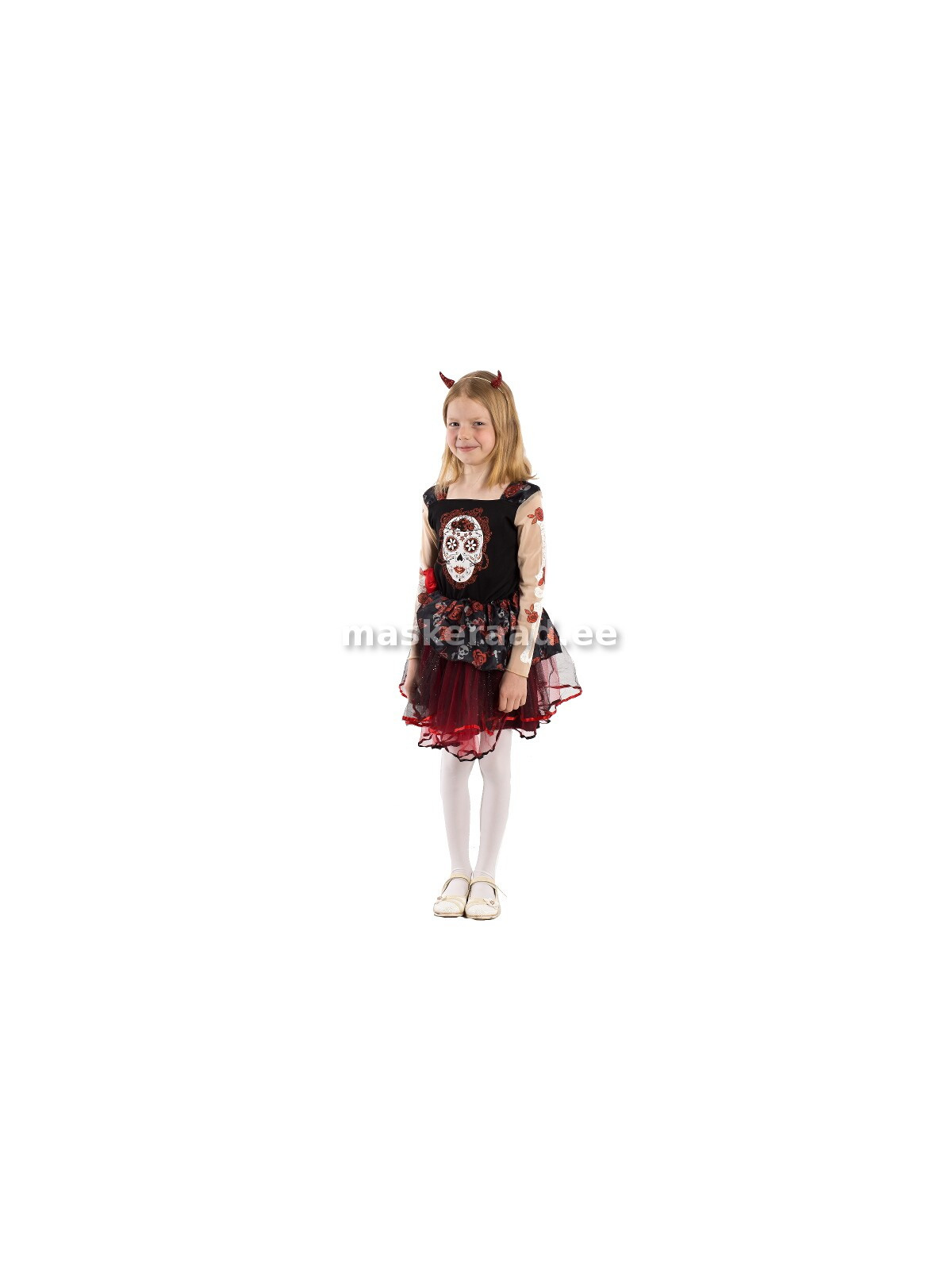 Halloweeni Day of the Dead senjoriita, laste