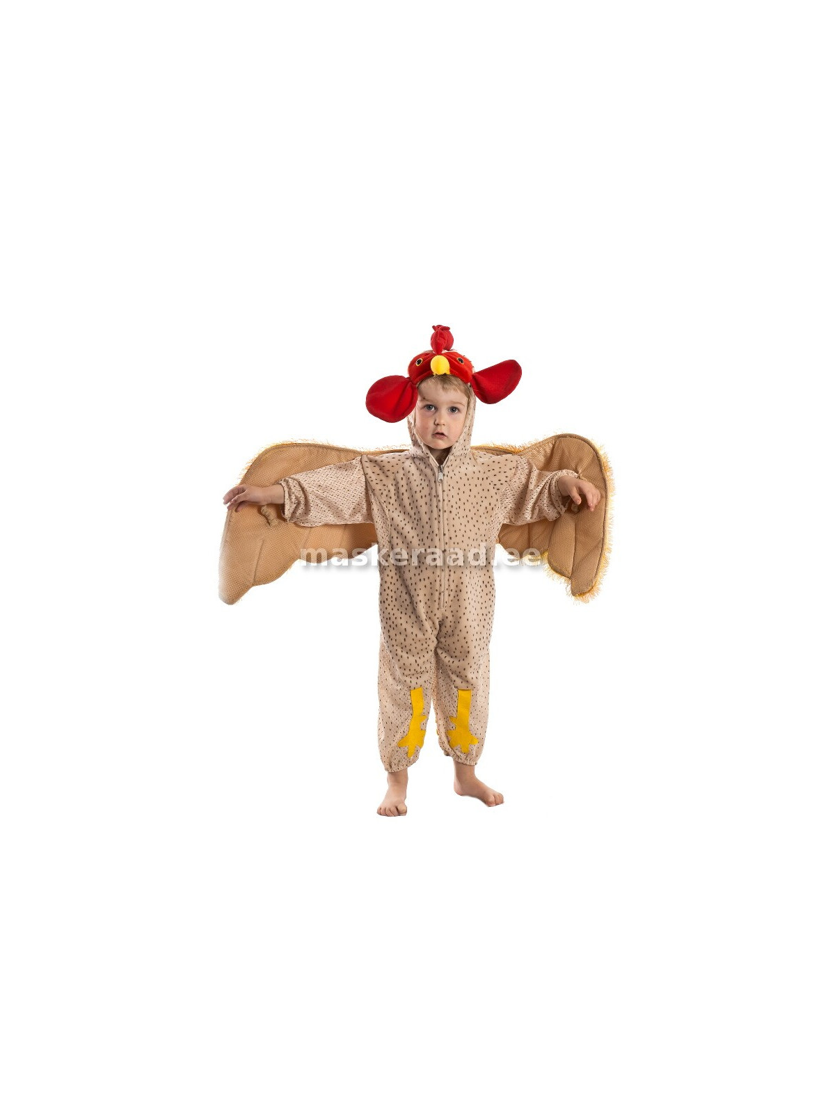 Kukk pruunikirju sulestikuga