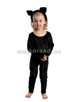 Kass mustas sametkombes, väike