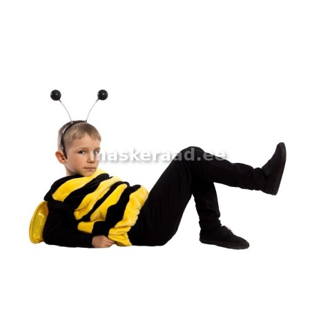 Mesilane triibulise vesti ja kollaste tiibadega