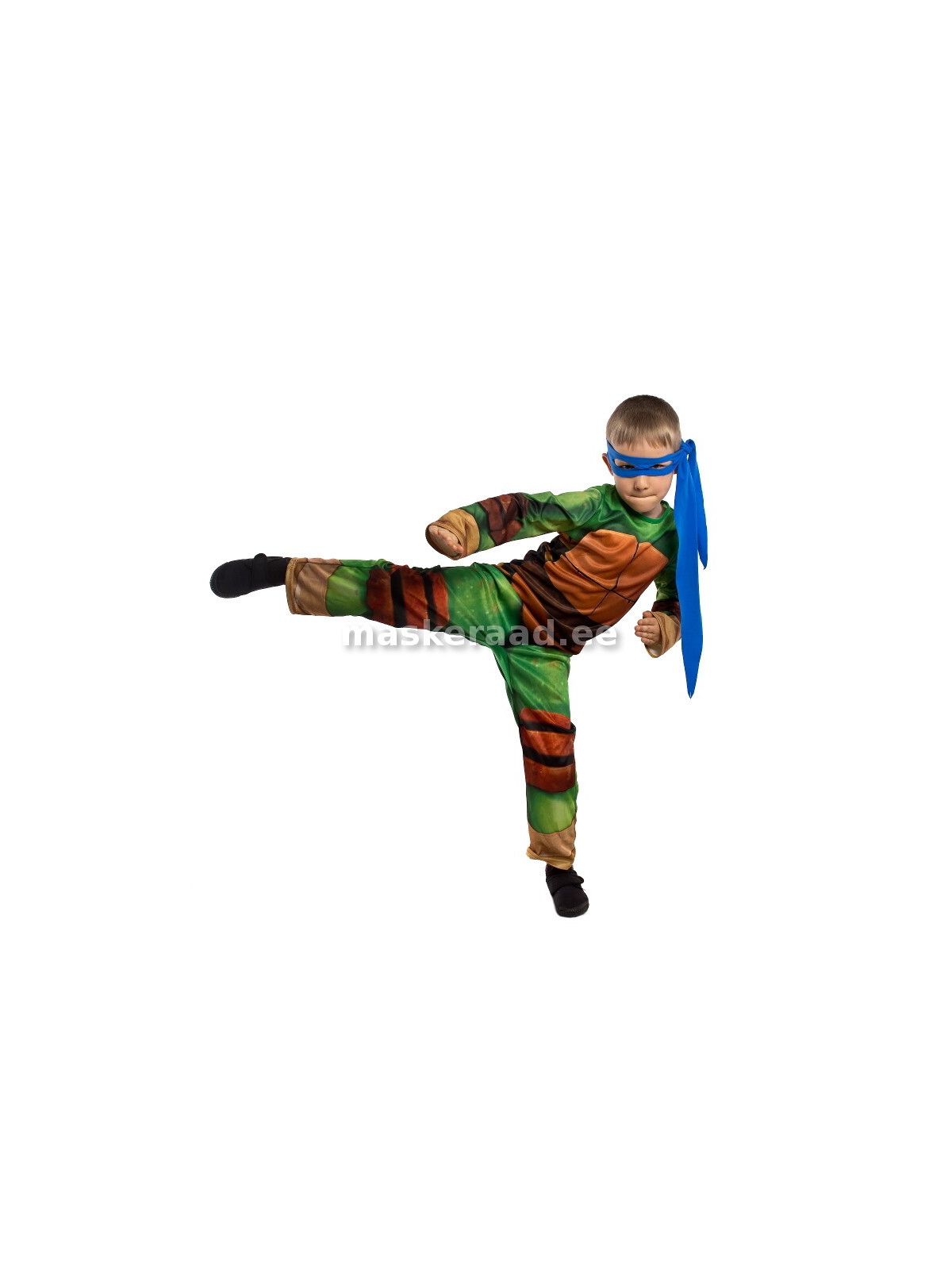 Ninja-kilpkonn pruuni kilbi ja turvistega