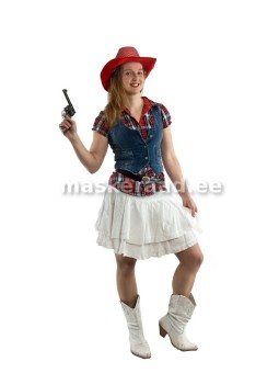 Kauboitüdruk valges...