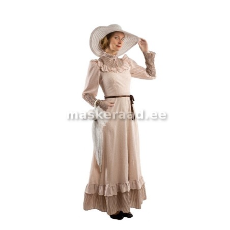 19-20-saj mõisapreili kreemikas kleidis