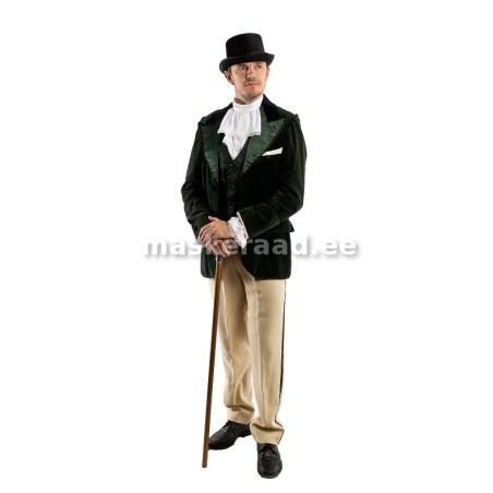 .Mõisahärra läikivate revääridega sametkuues