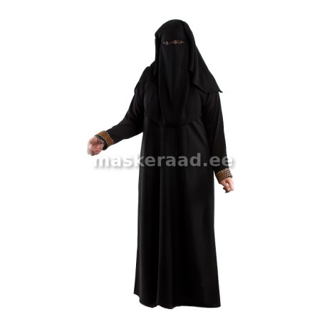 Araabia naise burka, varrukapärlitega