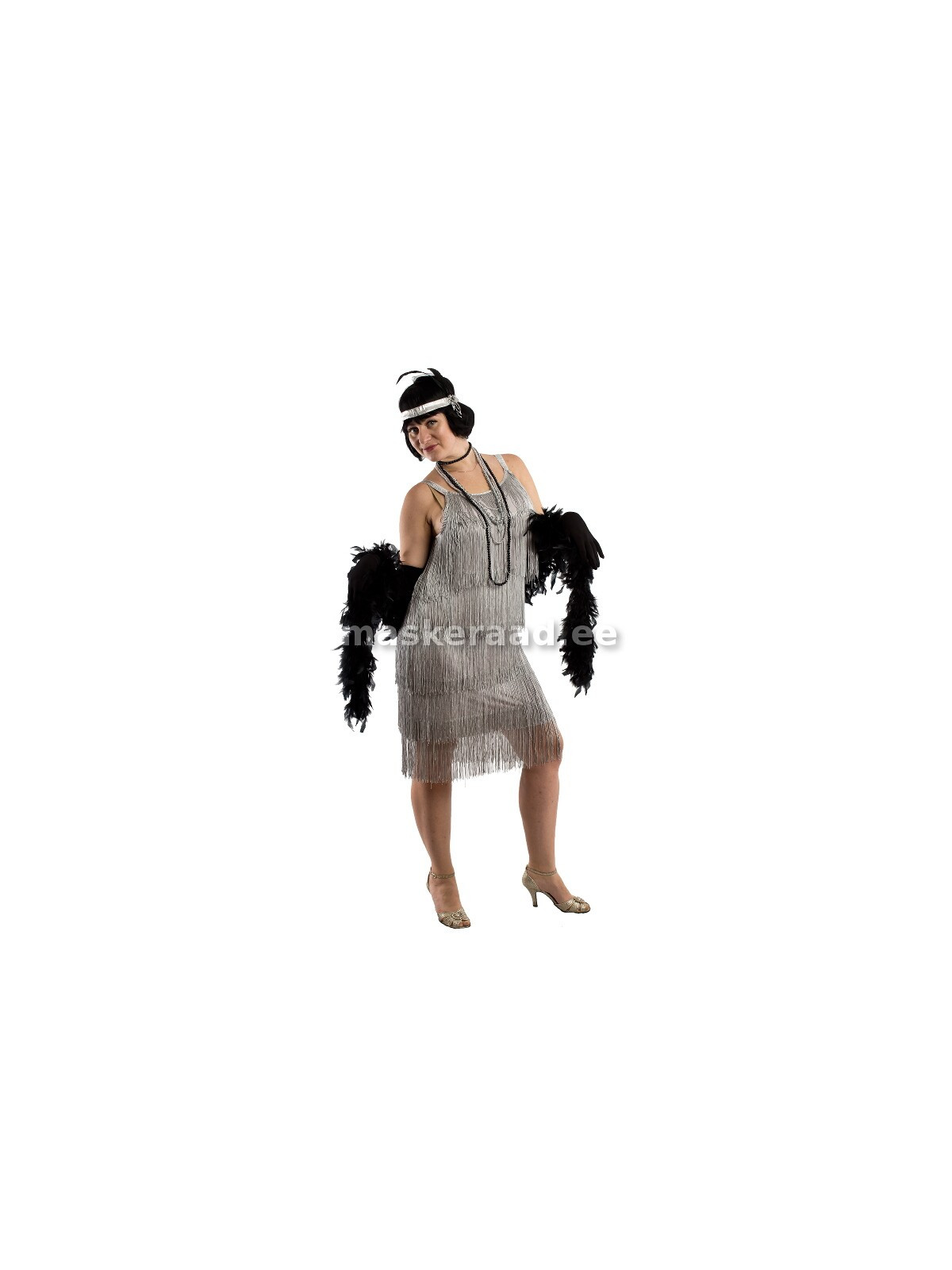 20 - 30-ndad hõbehall narmaskleit, suurem