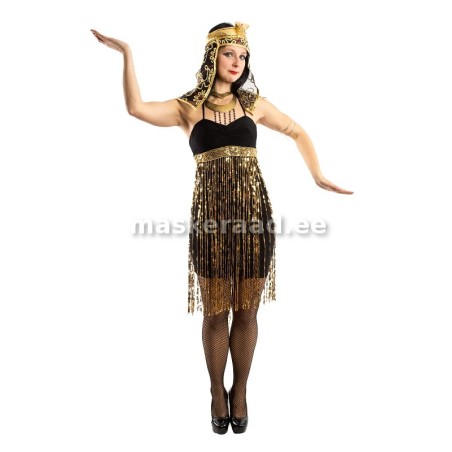 .Egiptuse Kleopatra kuldnarmastega minikleidis