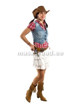 Kauboitüdruk valges,...