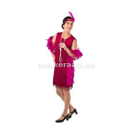 Fuksia roosa laia passega narmastega 20 - 30 ndate kleit