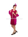 Fuksia roosa laia passega narmastega 20 - 30 ndate kleit