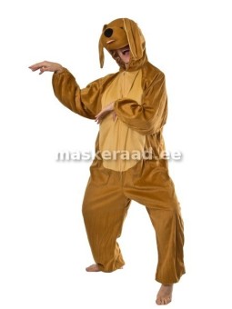 Pruun koer kollaka kõhuga