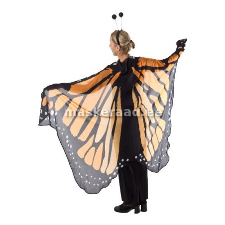 Liblikas oranžikirju siidiste tiibadega