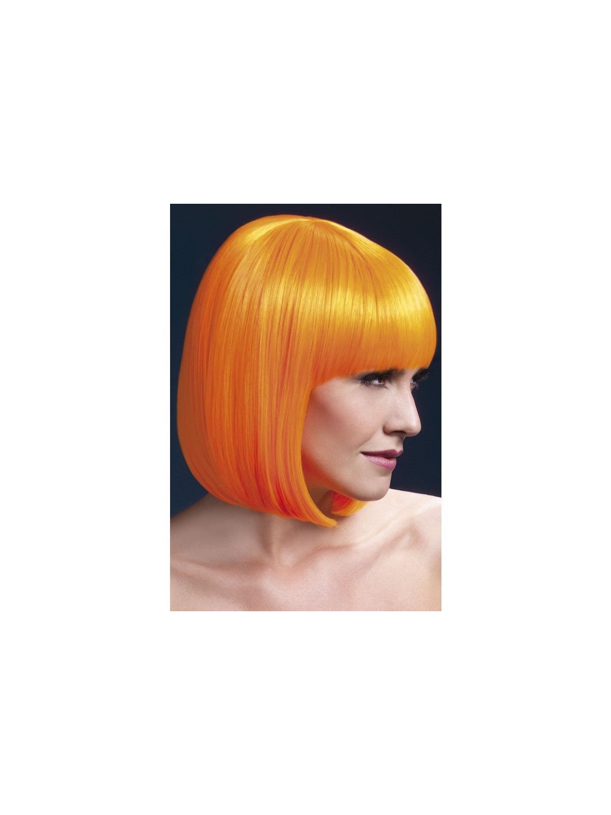 Parukas, lühike neoonoranž Elise
