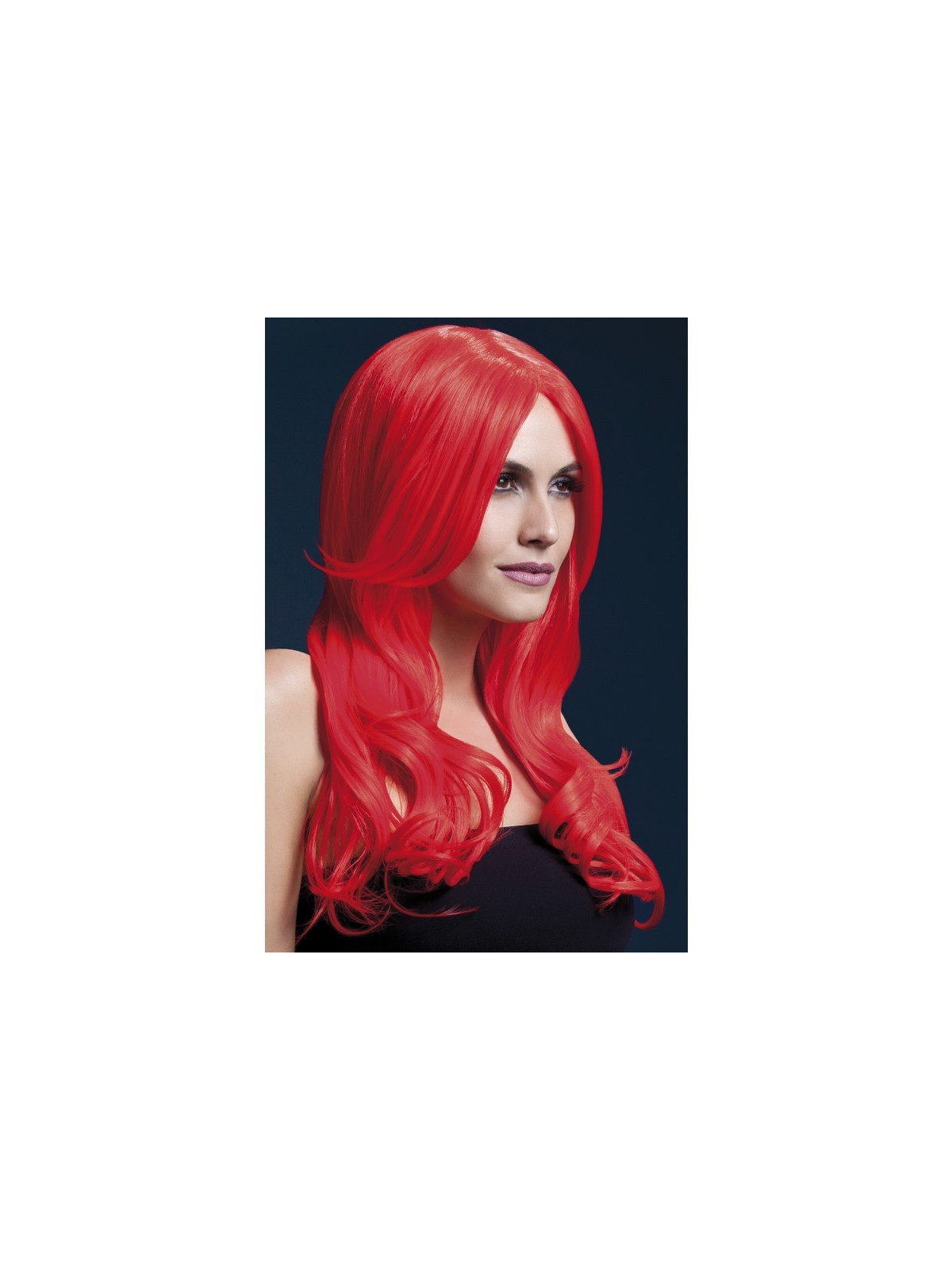 Parukas, punane, tukata, pikk Khloe