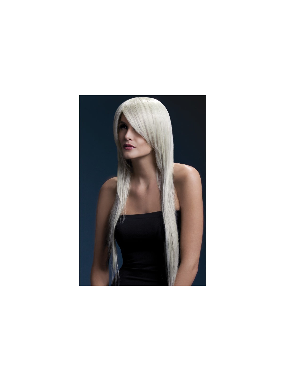 Parukas, pikk, blond Amber