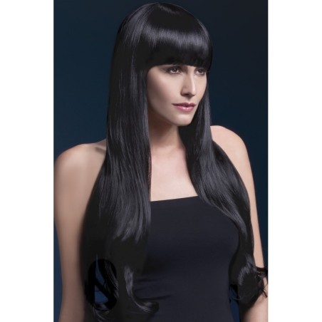 Parukas, pikk, must, tukaga Bella