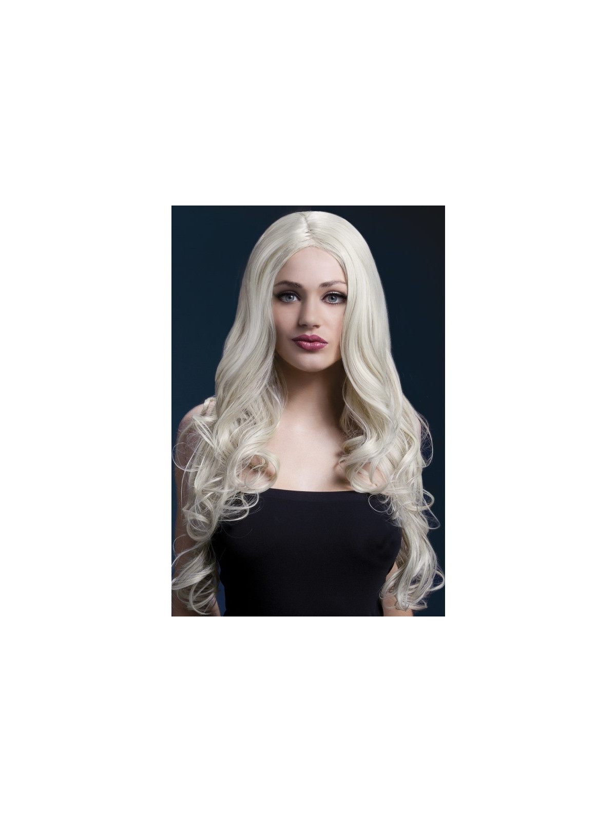 Parukas, blond, pikk, tukata, lokkis Rhianne