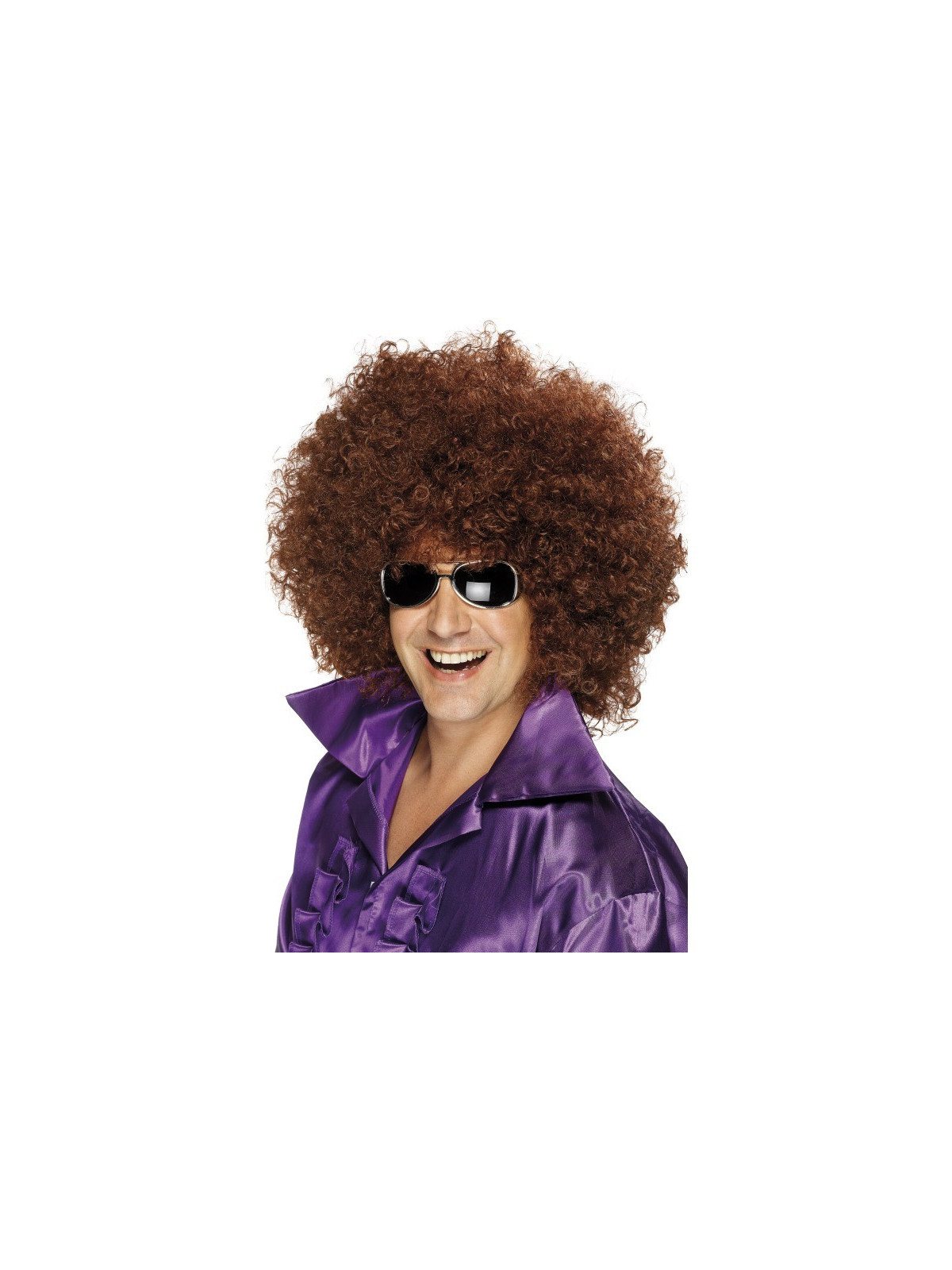 Parukas, pruun kräsu mikrofon