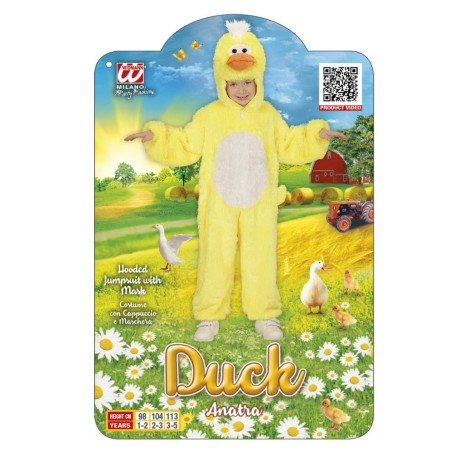 DUCK IN SOFT PLUSH (113 cm / 3-5 Years)