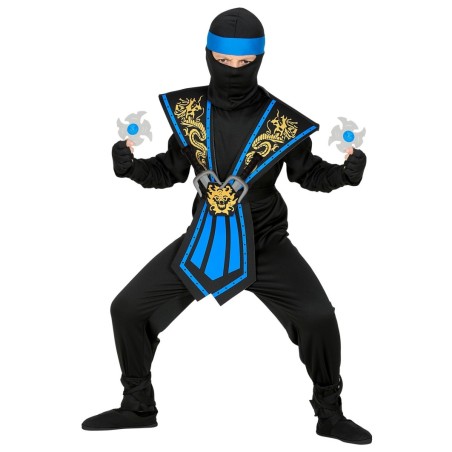 BLUE KOMBAT NINJA WITH WEAPONS (128 cm / 5-7 Years)