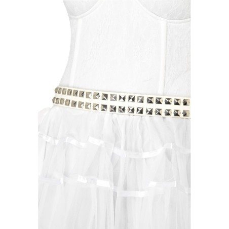 Valge neetidega rihm | Maskeraad