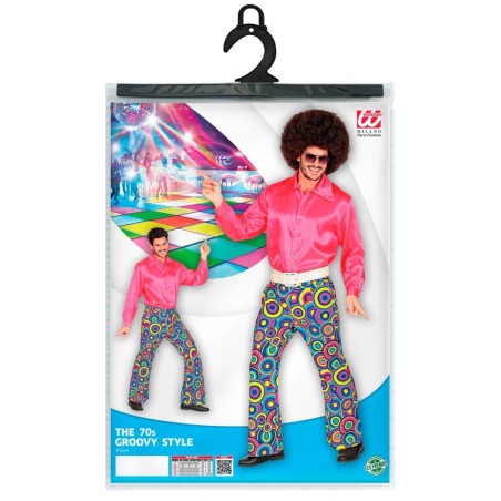 Meeste värvilised ringimustrilised püksid | Maskeraad