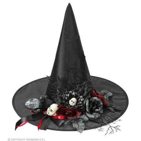 Nõiamüts nukupea ja nahkhiirega | Maskeraad