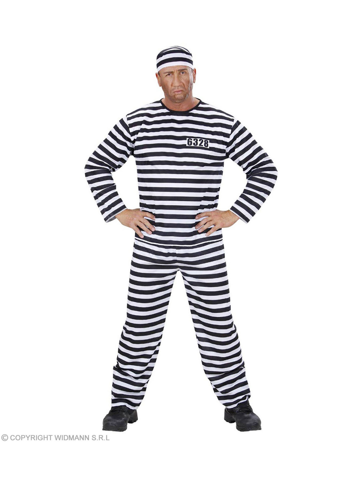 "CONVICT" white/black (coat, pants, hat) XXXL