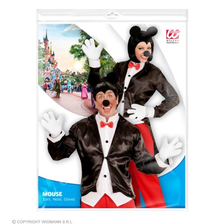 "MOUSE" dress-up set (ears, nose, gloves)