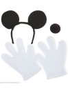 "MOUSE" dress-up set (ears, nose, gloves)