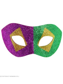 "MARDI GRAS GLITTER EYEMASK"