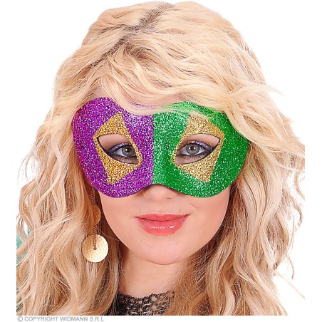 "MARDI GRAS GLITTER EYEMASK"