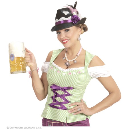 Felt "BAVARIAN FEDORA WITH DECORATIONS"