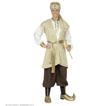 "PRINCE OF PERSIA" (shirt, brocadevest, pants, belt, shoe covers, turb.. L