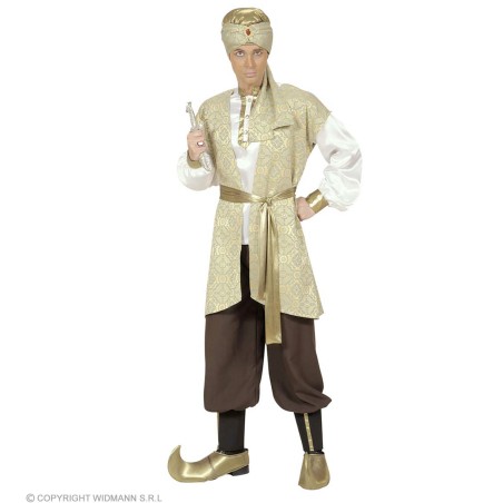 "PRINCE OF PERSIA" (shirt, brocadevest, pants, belt, shoe covers, turb.. L
