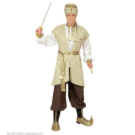 "PRINCE OF PERSIA" (shirt, brocadevest, pants, belt, shoe covers, turb.. L